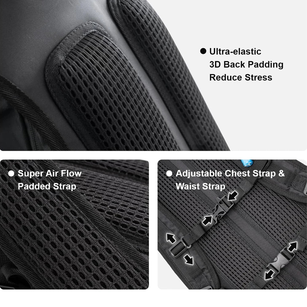 Water Backpack for Hiking, Running, Biking, and Raves (Hydration Bladder Sold Separately)