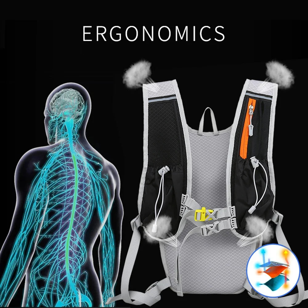 Water Backpack for Hiking, Running, Biking, and Raves (Hydration Bladder Sold Separately)
