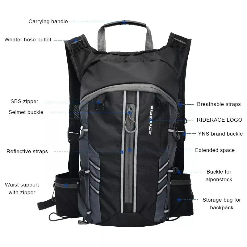 Sport Outdoor Hiking Cycling Road Bike Pouch Hydration Backpack